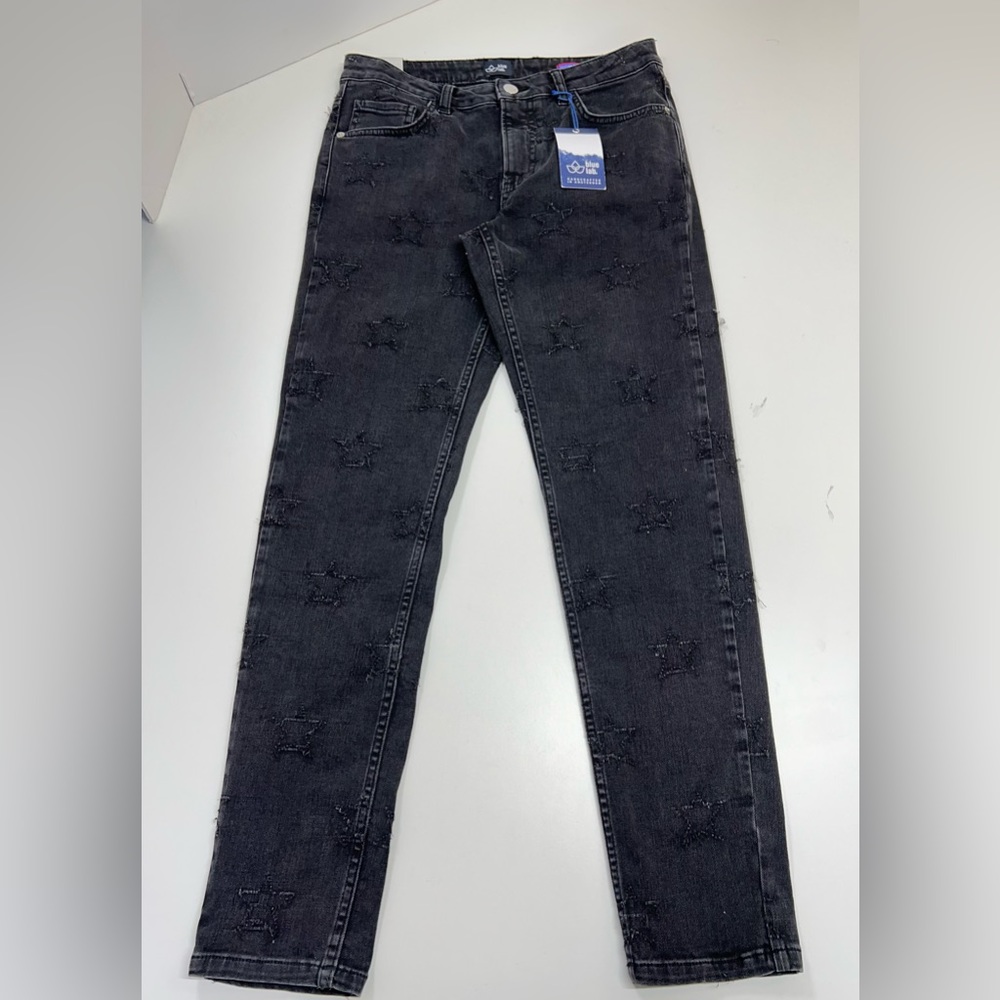 Blue Lab Denim Black Star Jeans Size 27” New With Tags Amsterdam